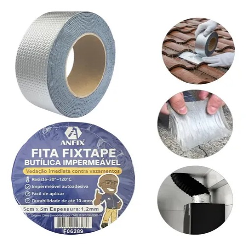 FITA FIXTAPE BUTILICA IMPERM. 5CMX5MX1.2MM
