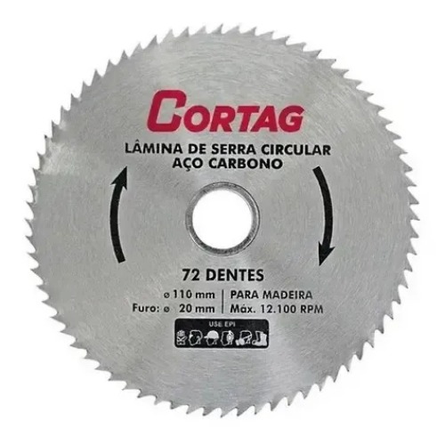 DISCO SERRA CIRCULAR 110MM X 72D CORTAG