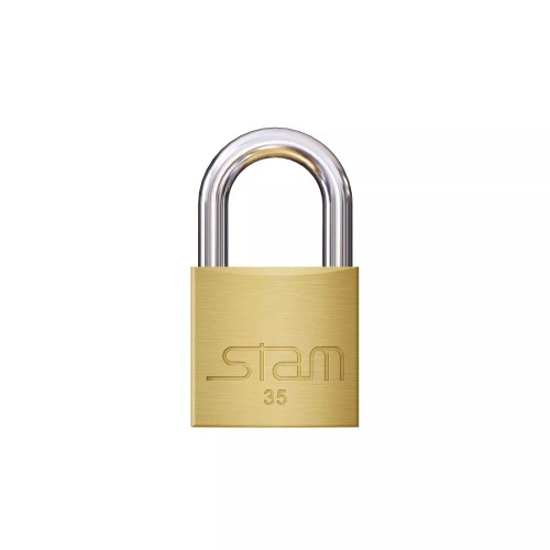 CADEADO STAM 35 MM LATONADO