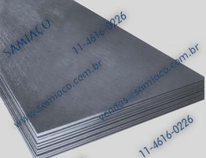 CHAPA PRETA LISA 2X1.20 CH22 0,75MM BRANCO