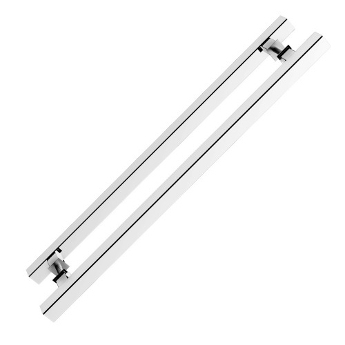 PUXADOR STAM QUAD INOX POL DUPLO 80 CM 76077