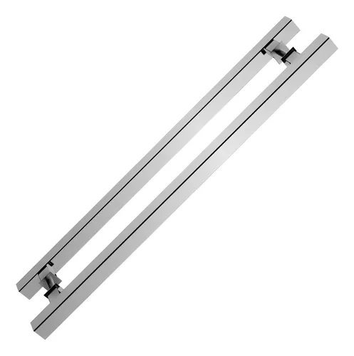 PUXADOR STAM QUAD INOX POL DUPLO 80 CM 76077