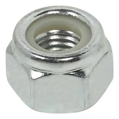 PORCA SEXT. ZINC. UNC 3/8" C/INSERTO NYLON