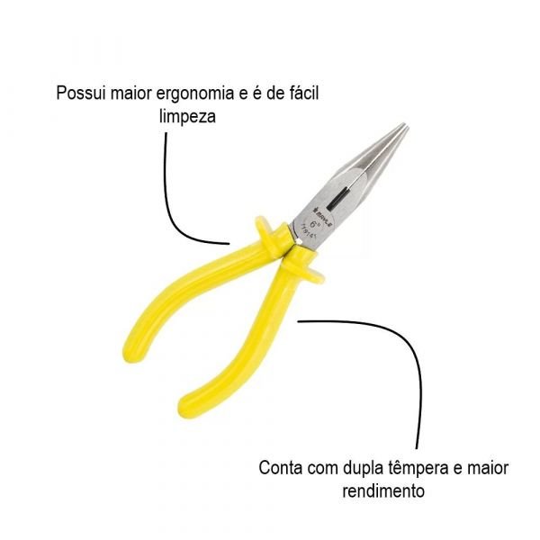 ALICATE MEIA-CANA CURTO MAYLE 6" ISOLADO