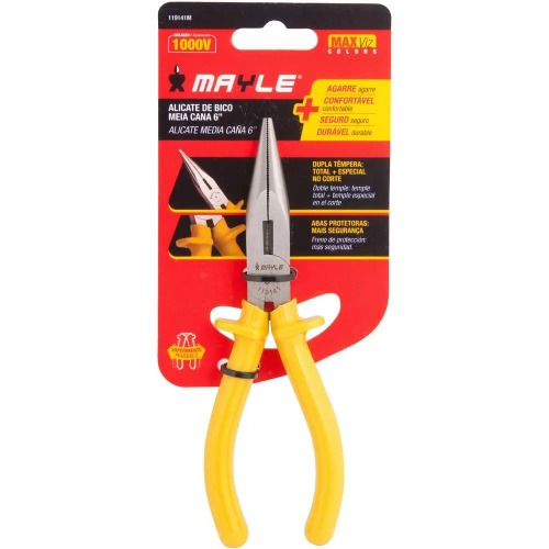 ALICATE MEIA-CANA CURTO MAYLE 6" ISOLADO