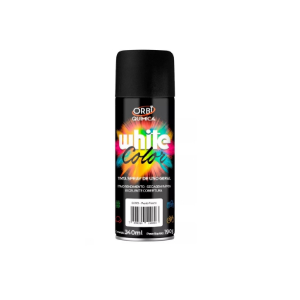 TINTA SPRAY ORBISPRAY PRETO FOSCO 340ML/190G