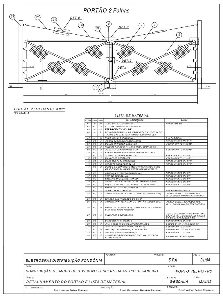 GUIA P/ PORTAO 3,5MM 3M