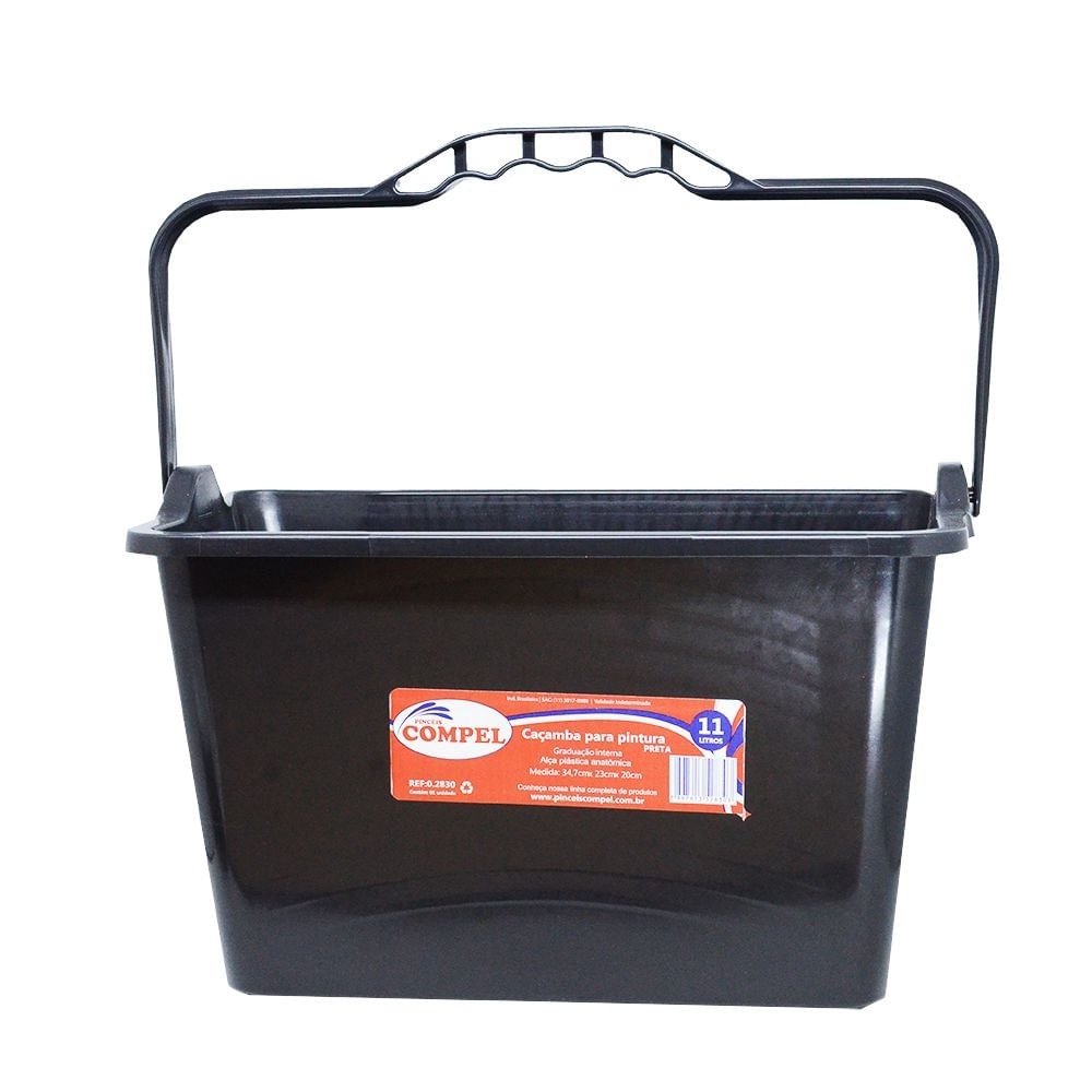 CACAMBA PARA PINTURA PRETA -11L