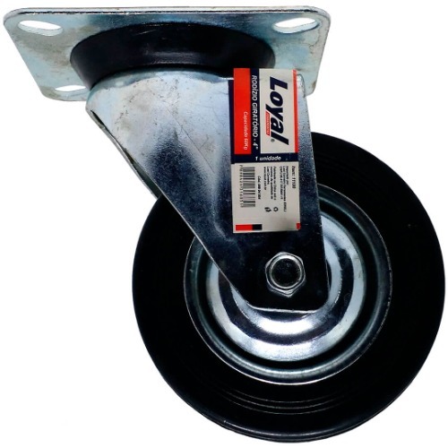 RODIZIO BORRACHA GIRA 6" - LOYAL