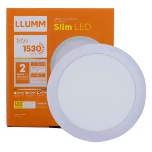 PAINEL EMB SLIM LED RD 18W 6,5K