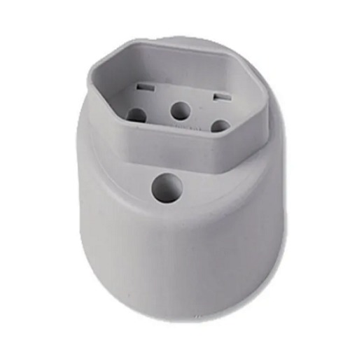 TOMADA SOBREPOR 2P+T 10A CINZA C/BORNE