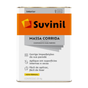 MASSA CORRIDA 25KG.SUVINIL