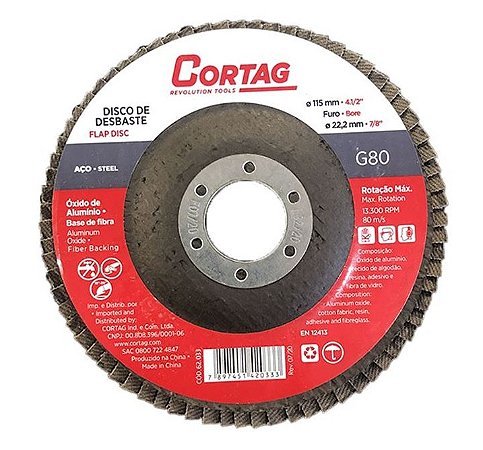 DISCO FLAP 4.1/2" G120 CORTAG