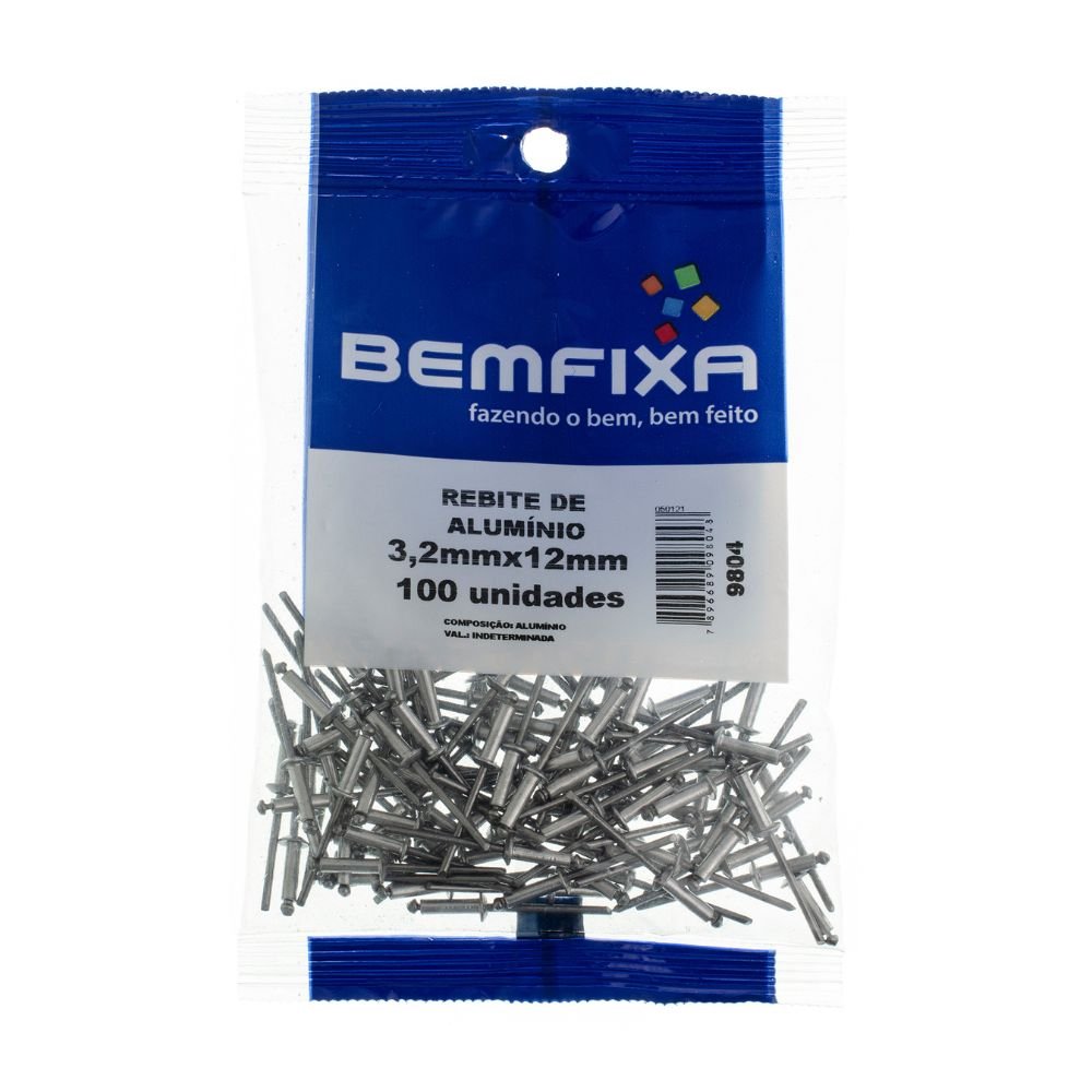 REBITE ALUMINIO 3.2MMX12 MM - 312