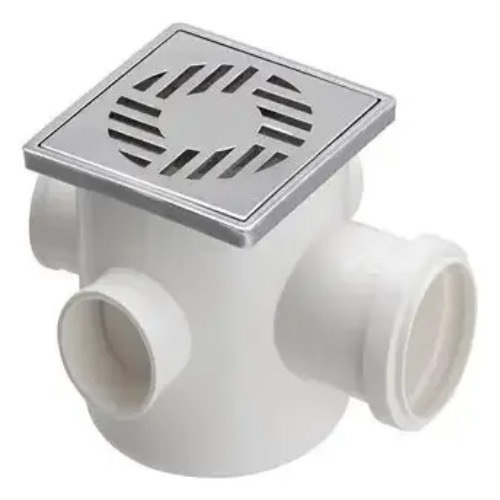 CAIXA SIF QUADRADA CROM 7 ENTRADAS 150X150X50
