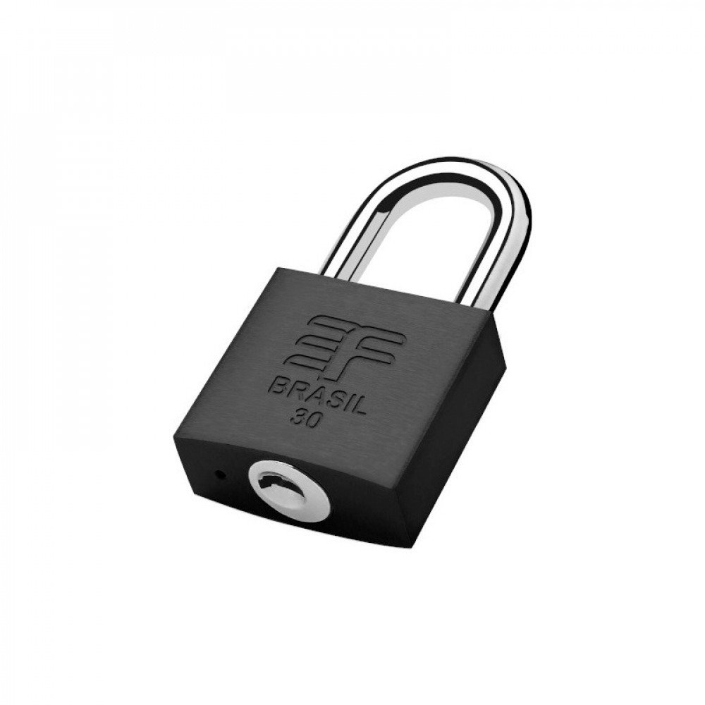 CADEADO 30 MM 3F PRETO FOSCO