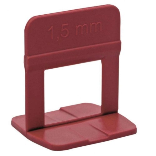 CLIP NIVELADOR 1,5 MM (VERMELHO) CX 12 UN