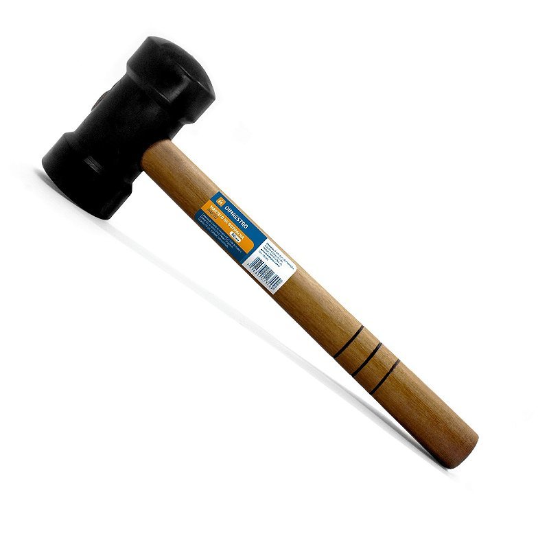 MARTELO DE BORRACHA PRETO 60MM