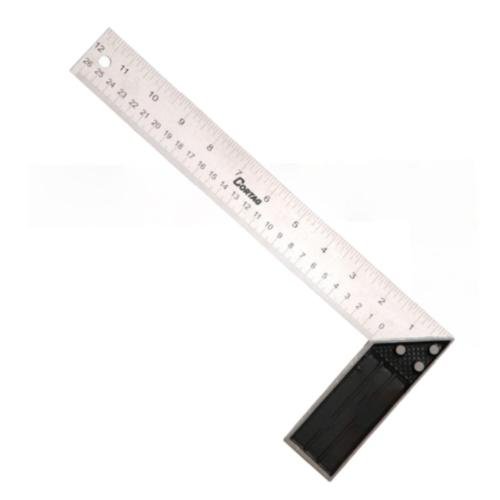 ESQUADRO CABO ALUMINIO 25 CM (10")