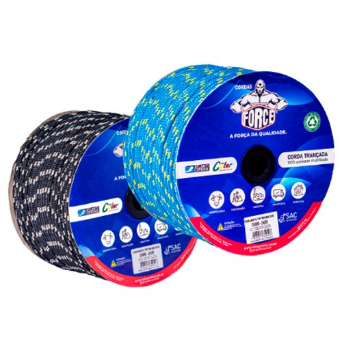 CORDA CARRETEL TRIP TRANCADA COLORIDA 04MM- 03 KG APX. 220M