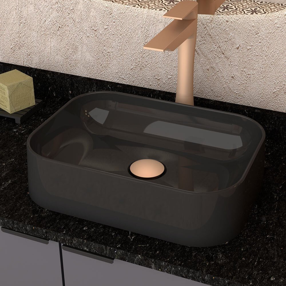 CUBA DE APOIO EM MÁRMORE SINTÉTICO PRISMA