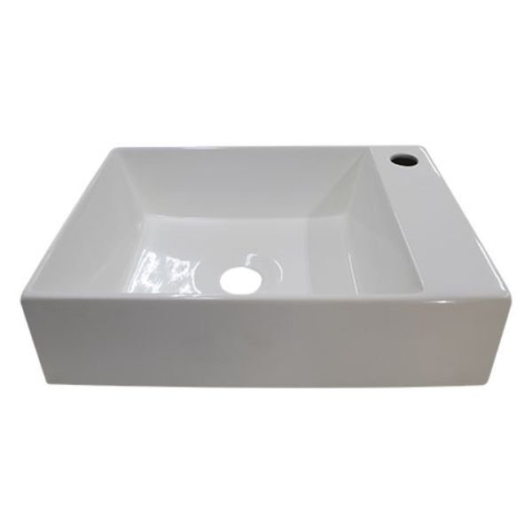 CUBA DE APOIO EM MÁRMORE SINTÉTICO PRISMA COM BASE