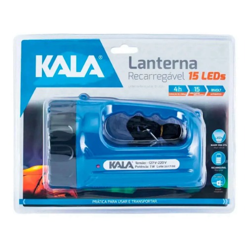 LANTERNA 15 LEDS RECARREGAVEL BIV - KALA
