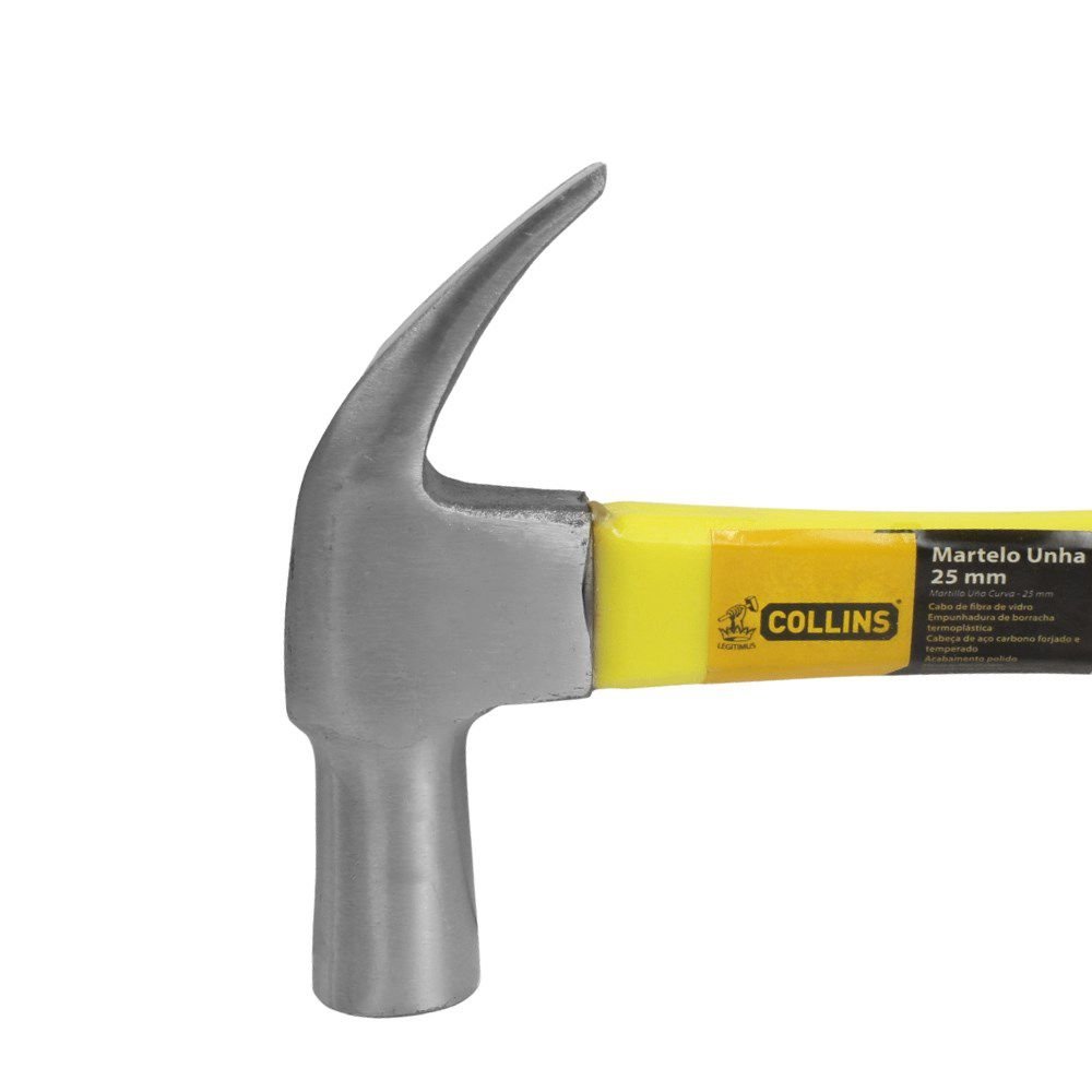 MARTELO UNHA 25MM CB FIBRA VIDRO - COLLINS
