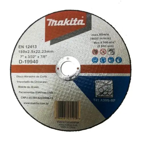 DISCO CORTE 7"- METAL 180MM MAKITA