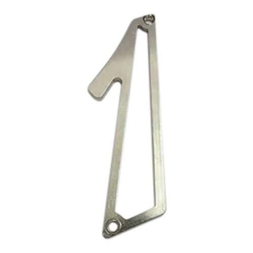 NUMERO EM ZAMAK NIQUELADO ( NO 1 ) - CART