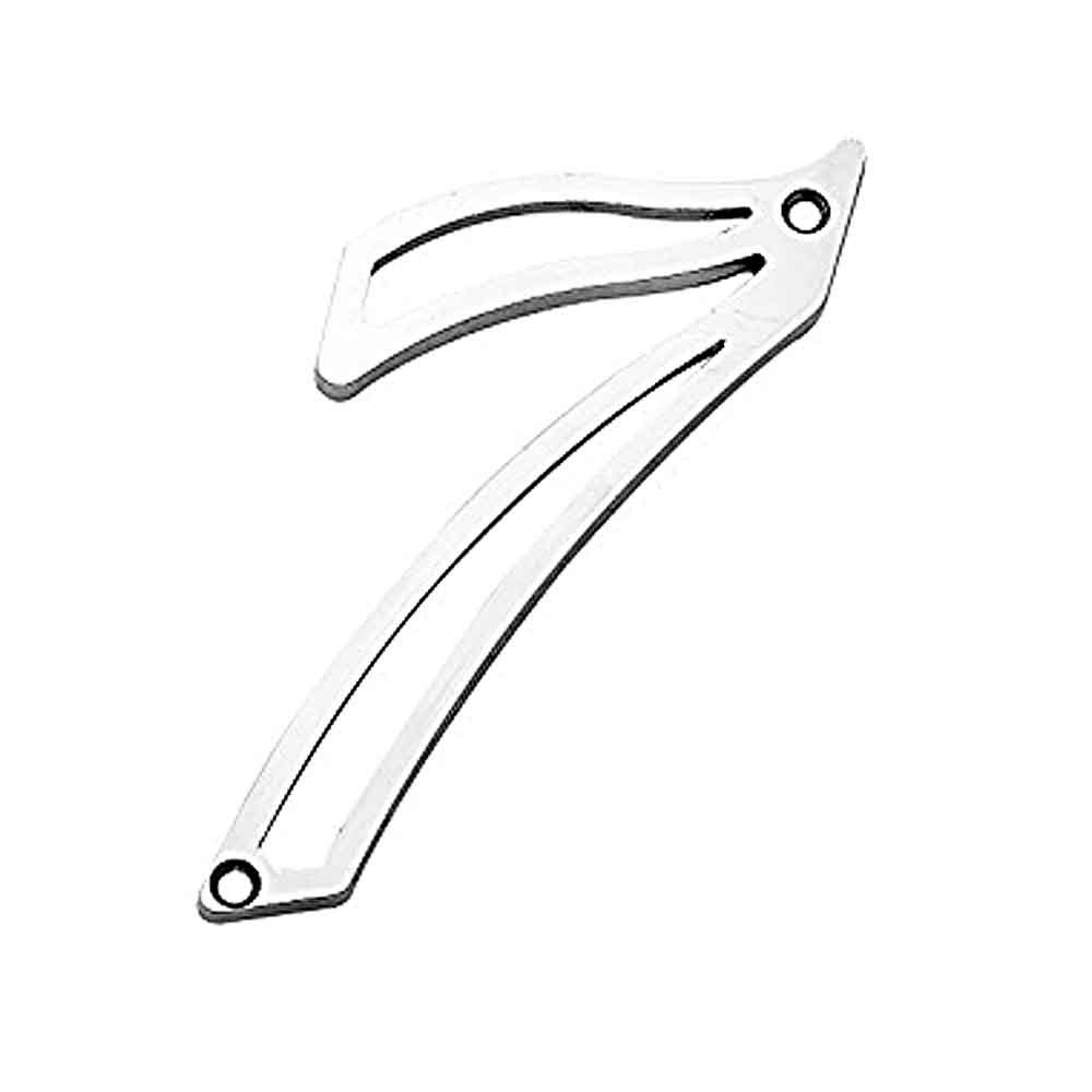NUMERO EM ZAMAK NIQUELADO ( NO 7 ) - CART