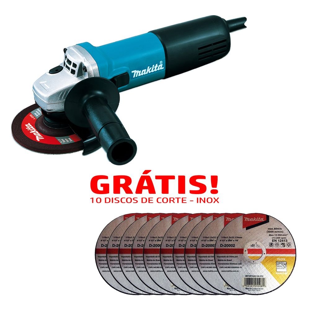 ESMERILHADEIRA ANGULAR 4.1/2" 127V 840W