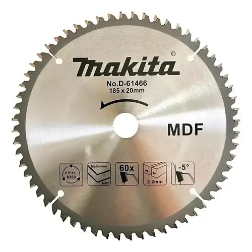 DISCO SERRA CIRCULAR 185MM X 20MM X 60D MDF