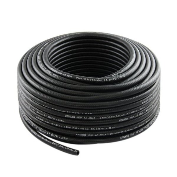 MANGUEIRA DE AR PRETA 1/2 - LIBRAS 300 PSI