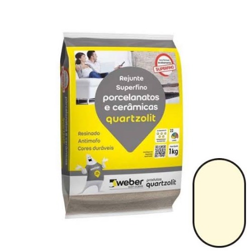 REJ PORCELANATOS MARFIM 1KG QUARTZOLIT