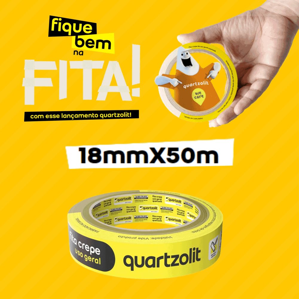 FITA CREPE USO GERAL 48MMX50M QUARTZOLIT