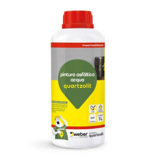 PINTURA ASFALTICA ACQUA - FR 1L QUARTZOLIT