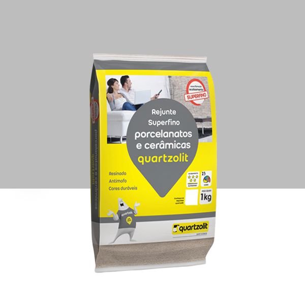 REJ PORCELANATOS CINZA PLATINA 1KG QUARTZOLIT