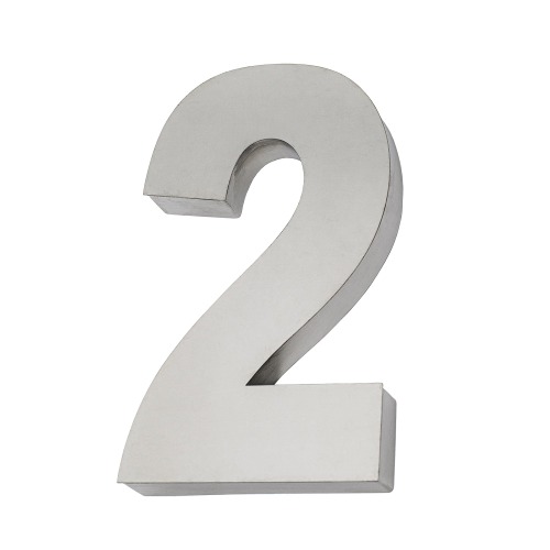 NUMERO RESIDENCIAL INOX (NO 2) - CART