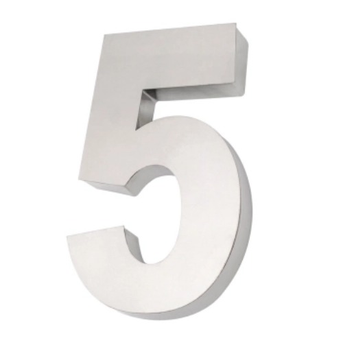 NUMERO RESIDENCIAL INOX (NO 5) - CART