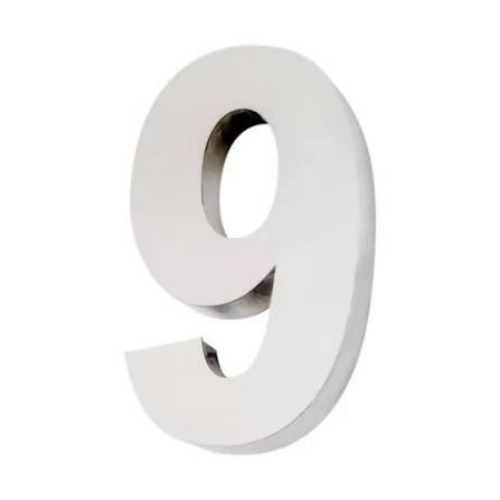 NUMERO RESIDENCIAL INOX (NO 9) - CART