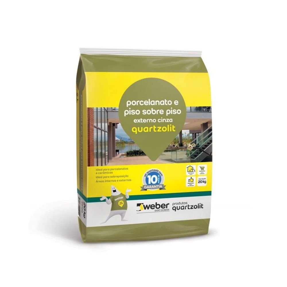 ARGAMASSA PORC. E PISO INTERNO CINZA 20KG PL