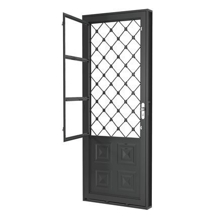 PORTA ABRIR POSTIGO C/ GRADE QUADR - DIR