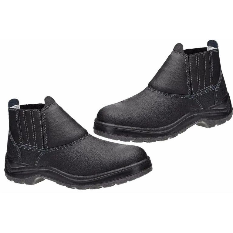 BOTA ELAST. BICO PLAST. COURO PT 40