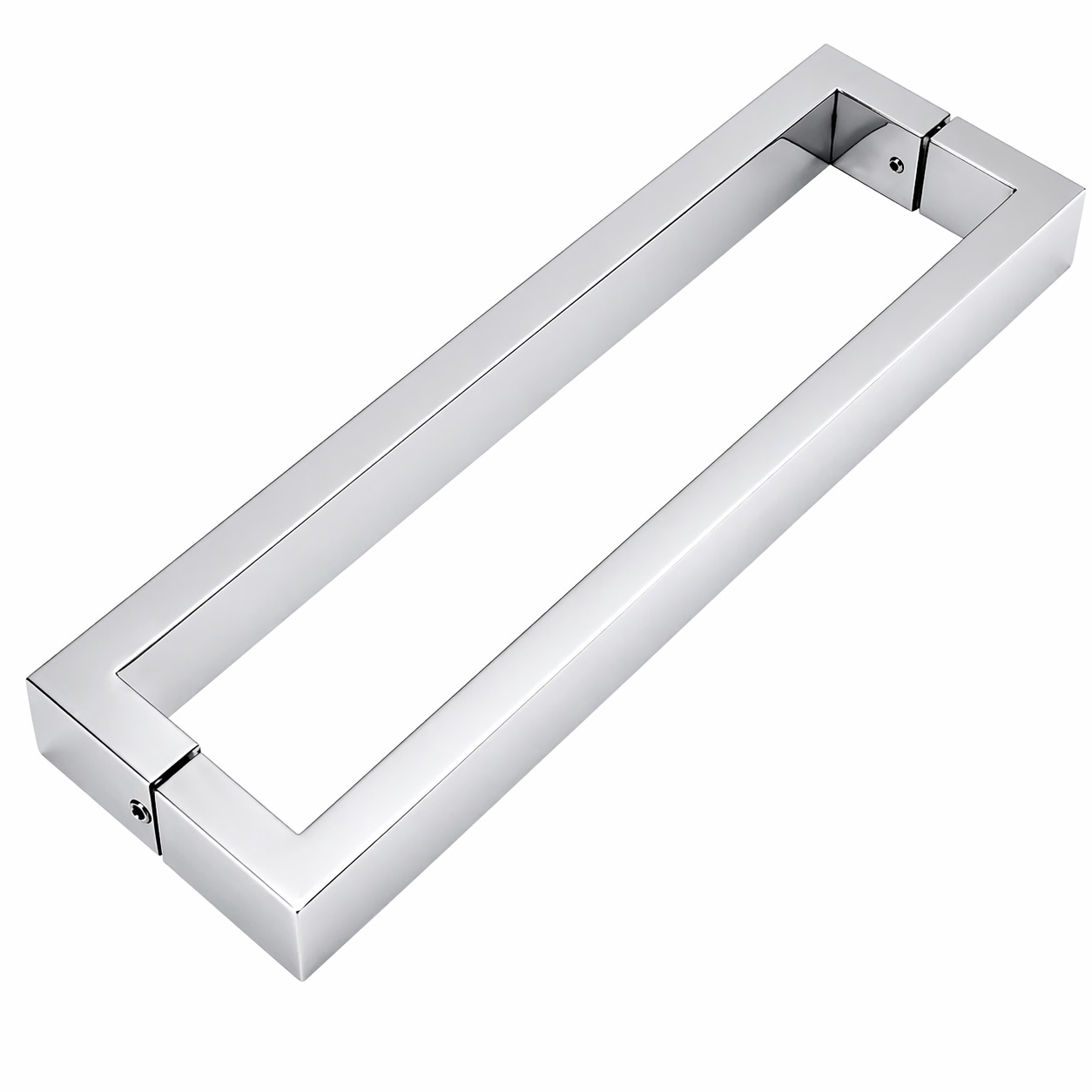 PUXADOR RETANGULAR 40X20 400MM - INOX ESCOVADO