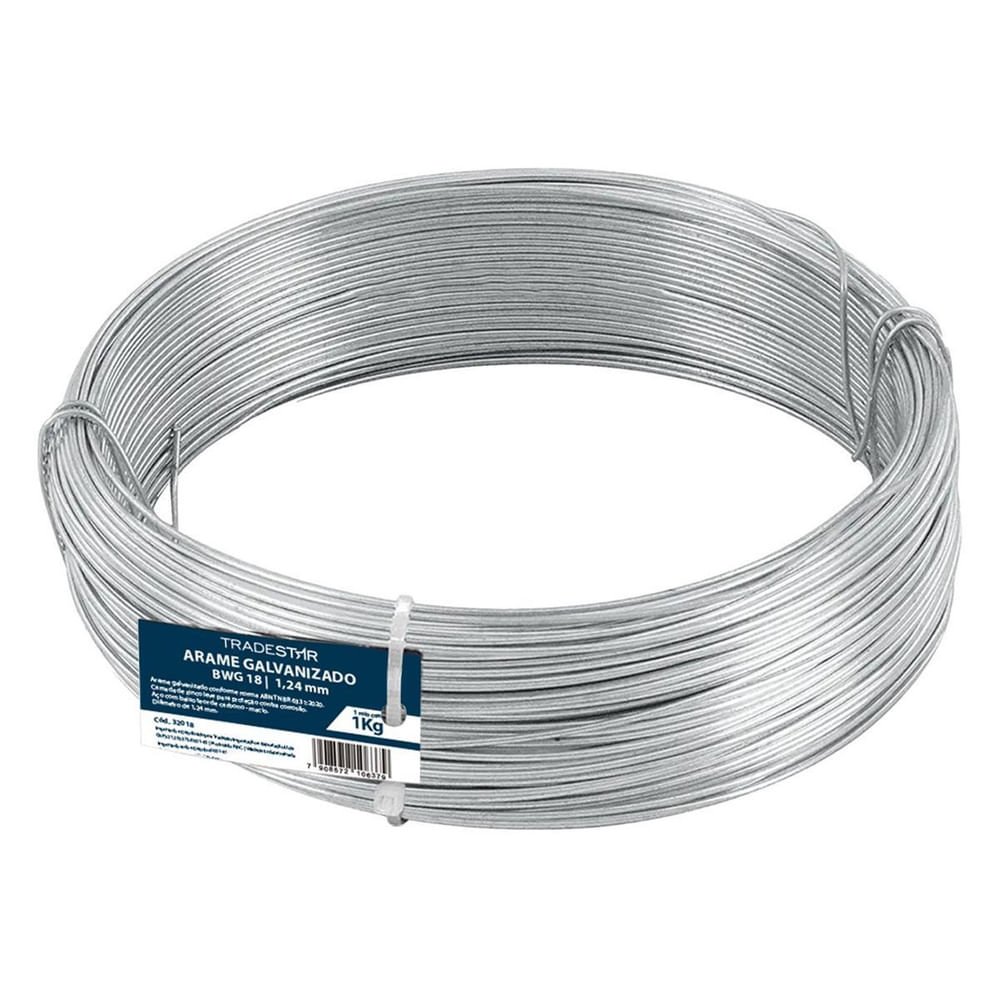 ARAME GALV 18 = 1,24MM 1KG BELGO/VONDER