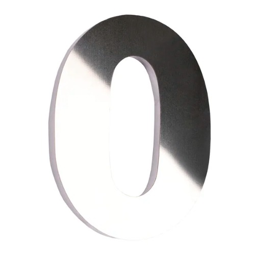 NUMERO RESIDENCIAL INOX (NO 0) - CART