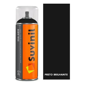 TINTA SPRAY SUVINIL PRETO BRILHANTE 400ML