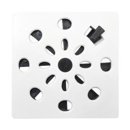 GRELHA INOX ROTATIVA QUADRADA 9,4CM