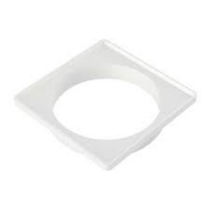 PORTA-GRELHA QUADRADO BRANCO 15CM